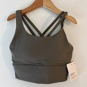 NWT Lululemon Energy Longline Bra Cups Size 2 Green